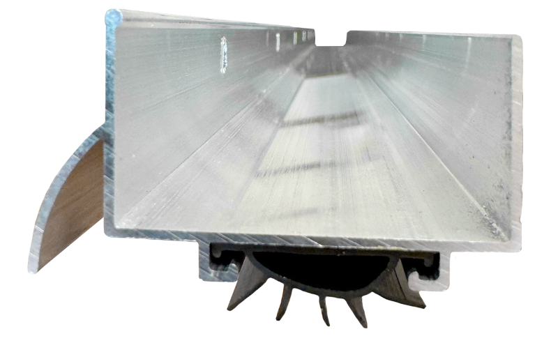 Door Shoe 1-3/4"Wx1-1/4"Hx36"L Aluminum w/Vinyl Insert Edmonton 1