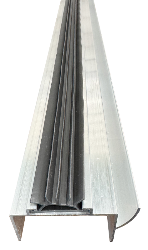 Door Shoe 1-3/4"Wx1-1/4"Hx36"L Aluminum w/Vinyl Insert Edmonton 5