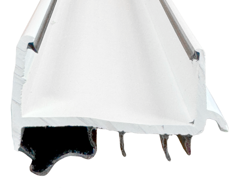 Door Shoe Rubber Sweeps, 35-3/4"L, White Edmonton 1