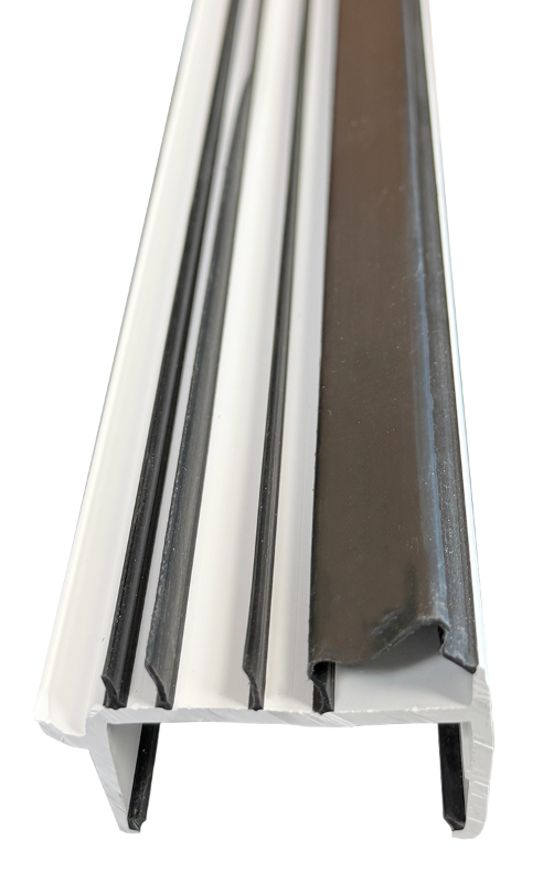 Door Shoe Rubber Sweeps, 35-3/4"L, White Edmonton 5