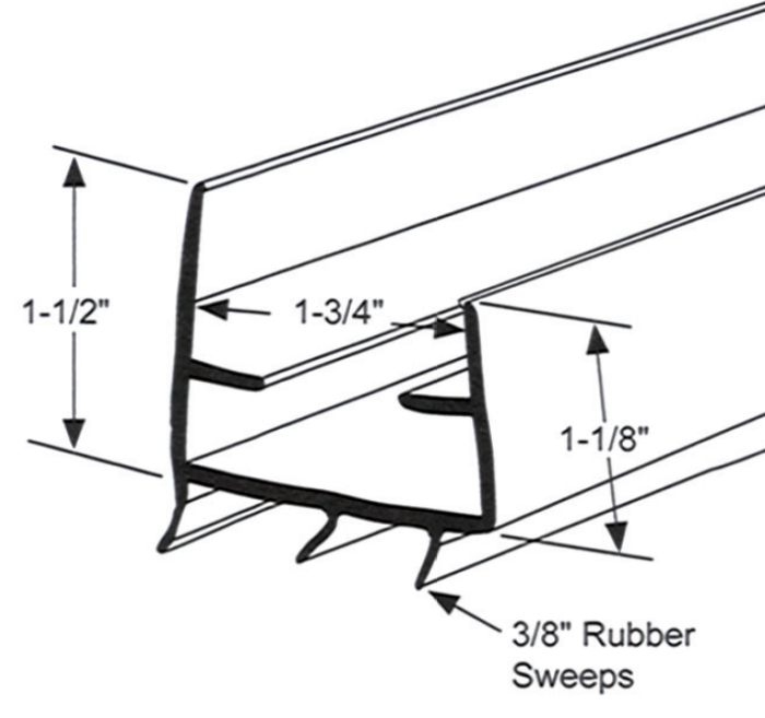 Door Shoe Sweep, Sizing Chart Edmonton