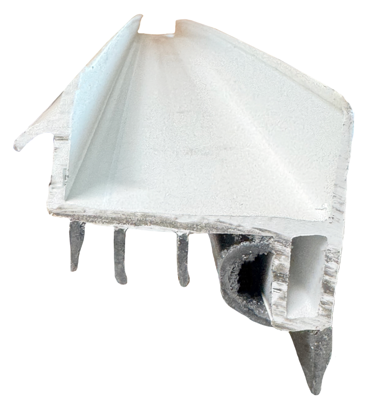 Door Shoe Rubber Sweep, 36" Long, White Edmonton 1