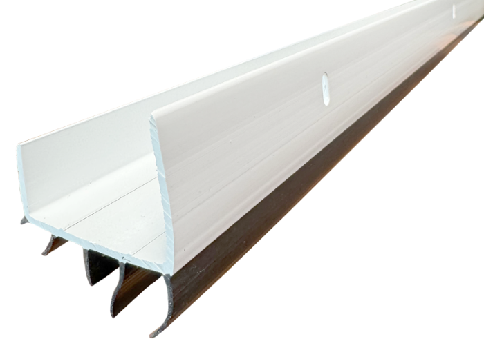Door Shoe, 1-3/4"W x 1-1/2"H, Plus 13/16" Rubber Sweeps, 35-3/4" Long Edmonton 3