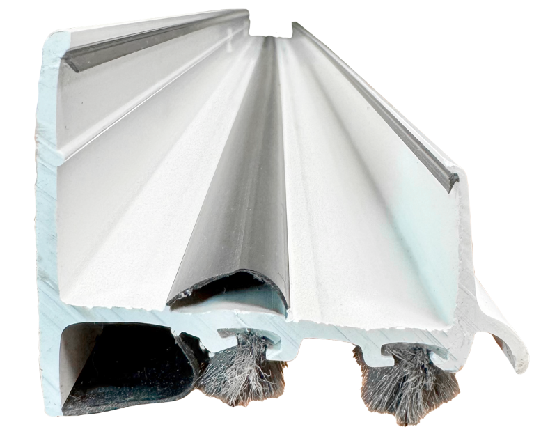 Door Shoe, 1-3/4"W x 1-3/4"H, 35-3/4" Long, White Edmonton 1