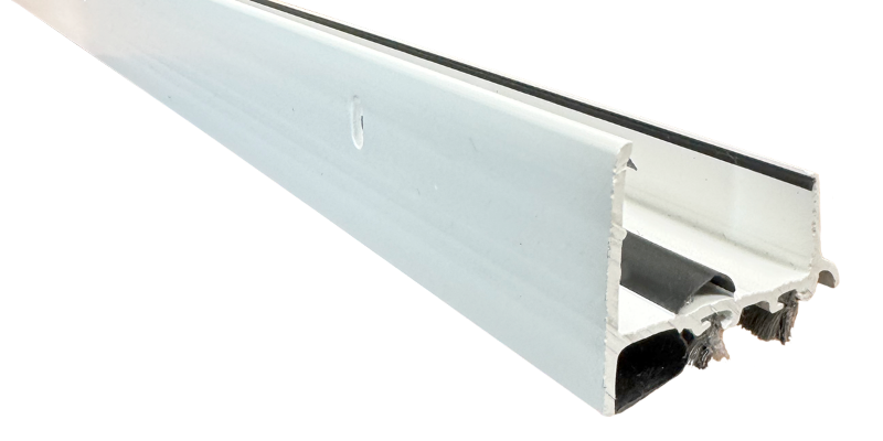 Door Shoe, 1-3/4"W x 1-3/4"H, 35-3/4" Long, White Edmonton 3