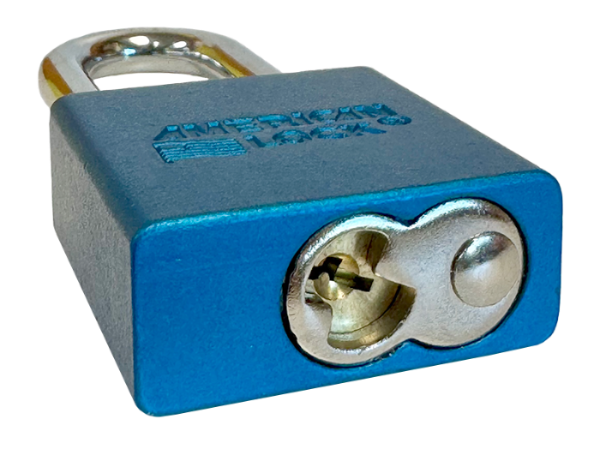Aluminum Padlock 1-3/4" Body 5/16" Shackle Diameter 2" Shackle Length Blue, Edmonton 5
