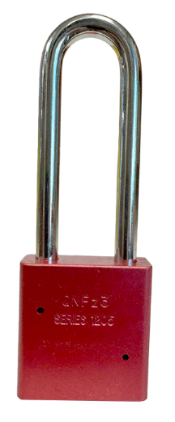 Aluminum Padlock 1-3/4" Body 3" Shackle Length 5/16" Shackle Diameter Red, Edmonton 4