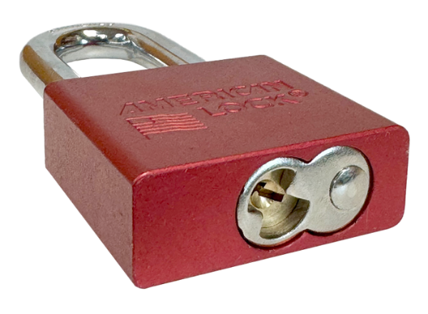 Alum Padlock 2" Body 2" Shackle Length 3/8" Shackle Diameter Red, Edmonton 5