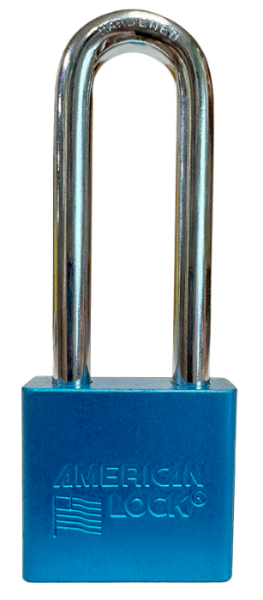 Alum Padlock 2" Body 3" Shackle Length 3/8" Shackle Diameter Blue, Edmonton 1