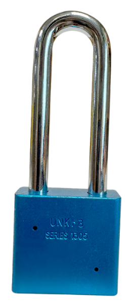 Alum Padlock 2" Body 3" Shackle Length 3/8" Shackle Diameter Blue, Edmonton 4