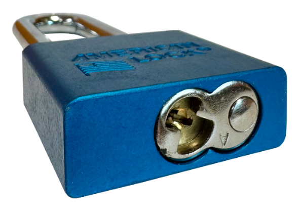 Alum Padlock 2" Body 3" Shackle Length 3/8" Shackle Diameter Blue, Edmonton 5