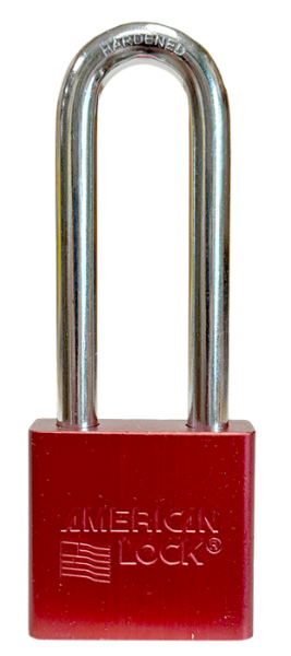 Alum Padlock 2" Body 3" Shackle Length 3/8" Shackle Diameter Red, Edmonton 1