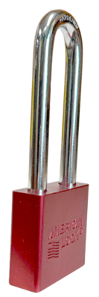 Alum Padlock 2" Body 3" Shackle Length 3/8" Shackle Diameter Red, Edmonton 2
