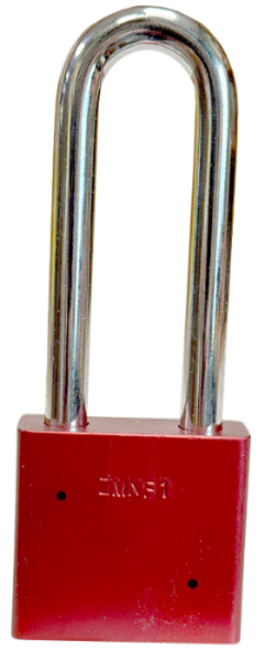 Alum Padlock 2" Body 3" Shackle Length 3/8" Shackle Diameter Red, Edmonton 4