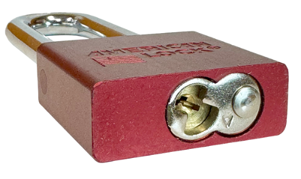 Alum Padlock 2" Body 3" Shackle Length 3/8" Shackle Diameter Red, Edmonton 5