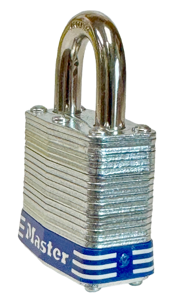 Laminated Steel Padlock Universal Pin Uncoded Keying 1-9/16"W 3/4"SC Edmonton 3