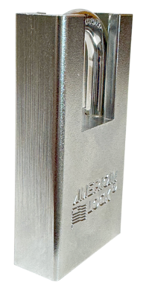 Solid Steel Shroud Padlock 1-3/4" Body 1-1/8" Shackle Length 5/16" Shackle Diameter, Edmonton 2