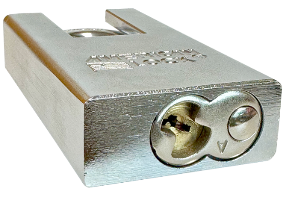 Solid Steel Shroud Padlock 1-3/4" Body 1-1/8" Shackle Length 5/16" Shackle Diameter, Edmonton 5