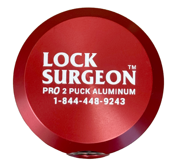Pro Aluminum Puck Lock, Red, Edmonton 1