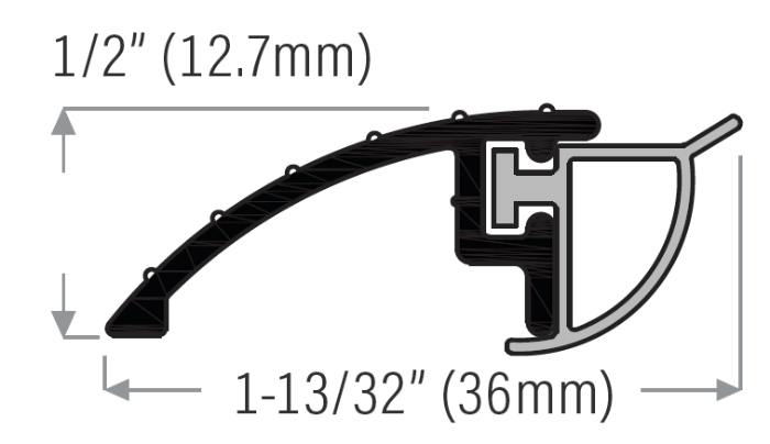 Residential Sill Door Bumper Weatherstrip Seal Edmonton Sizing Chart