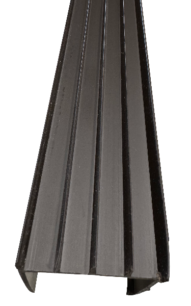 Residential brown 1-34"x36" rubber fin door sweep Edmonton 2