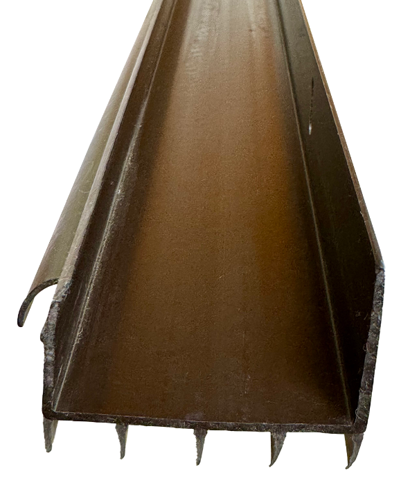 Residential brown 1-34"x36" rubber fin door sweep Edmonton 4