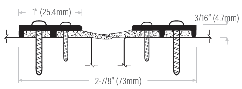 Commercial Meeting Overlapping Weather Strip Edmonton Sizing Chart