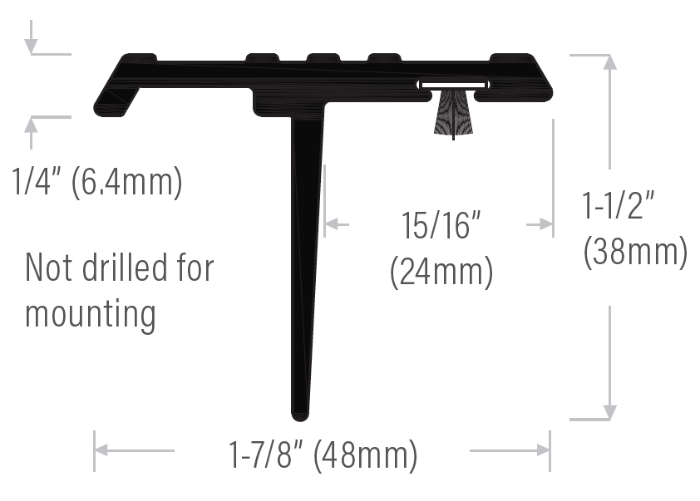 Double-door Weatherstrip Seal, Astragal Full-Length T-Type Edmonton Size Chart