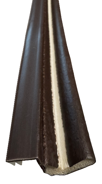 Residential brown single door, kerf weatherstrip Edmonton 2