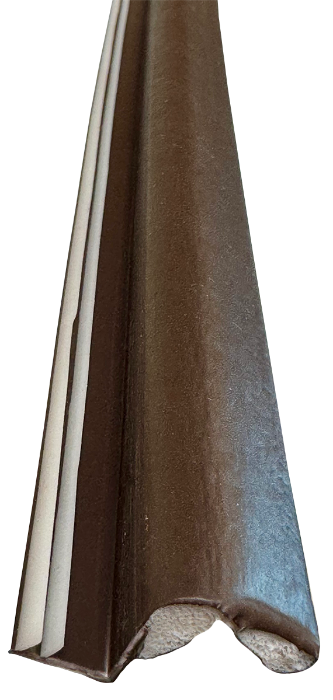 Residential brown single door, kerf weatherstrip Edmonton 3