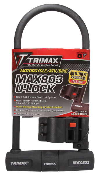 MAX Security U-Shackle Lock, 4-1/2" X 10-1/2" w/ 14mm Shackle Edmonton