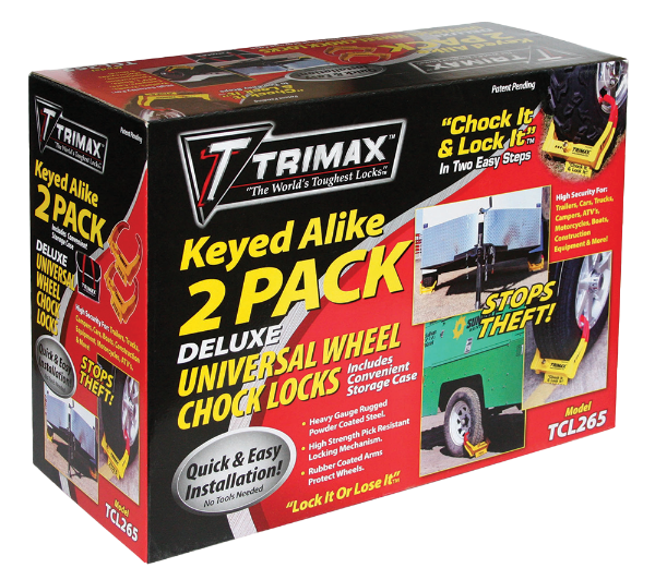 Deluxe TCL65 Universal Wheel Chock Lock 2-Pack Edmonton 2