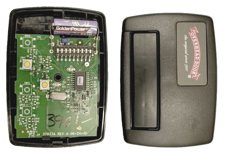 Genie, 390 transmitter 1 button remote compatible with Overhead Door 390MHz openers before 1996 3