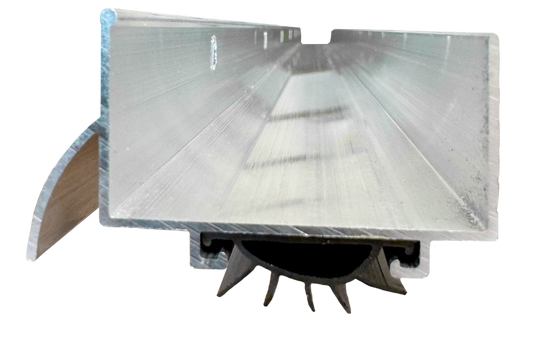 Door Shoe 1-3/4"Wx1-1/4"Hx36"L Aluminum w/Vinyl Insert Edmonton 1