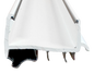 Door Shoe Rubber Sweeps, 35-3/4"L, White Edmonton 1