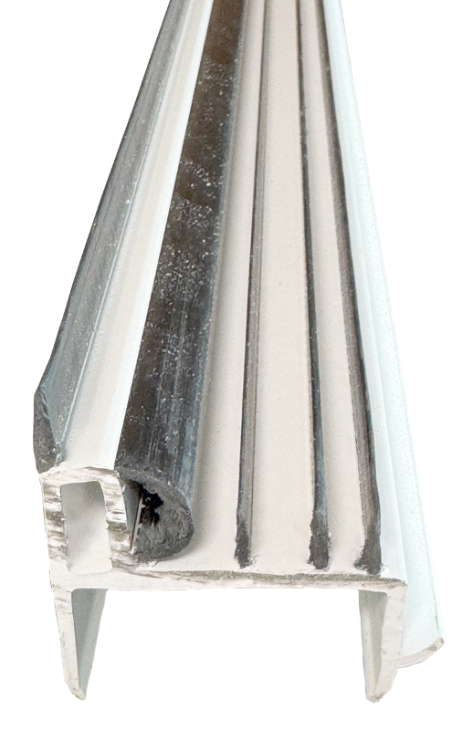 Door Shoe Rubber Sweep, 36" Long, White Edmonton 5