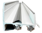 Door Shoe, 1-3/4"W x  1-3/4"H, 35-3/4" Long, White Edmonton 1
