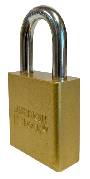 Aluminum Padlock 1-3/4" Body 5/16" Shackle Diameter 1-1/8" Shackle Length Yellow, Edmonton 3