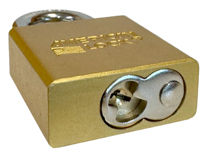 Aluminum Padlock 1-3/4" Body 5/16" Shackle Diameter 1-1/8" Shackle Length Yellow, Edmonton 5