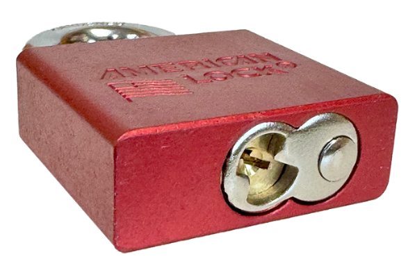 Alum Padlock 2" Body 1-1/8" Shackle Length 3/8" Shackle Diameter Red, Edmonton 5