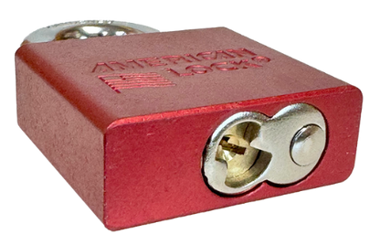 Alum Padlock 2" Body 1-1/8" Shackle Length 3/8" Shackle Diameter Red, Edmonton 5