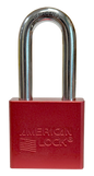 Alum Padlock 2" Body 2" Shackle Length 3/8" Shackle Diameter Red, Edmonton 1