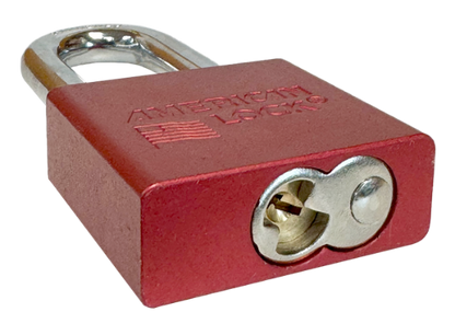 Alum Padlock 2" Body 2" Shackle Length 3/8" Shackle Diameter Red, Edmonton 5