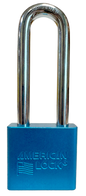 Alum Padlock 2" Body 3" Shackle Length 3/8" Shackle Diameter Blue, Edmonton 1