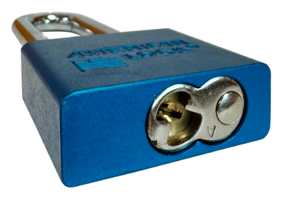 Alum Padlock 2" Body 3" Shackle Length 3/8" Shackle Diameter Blue, Edmonton 5