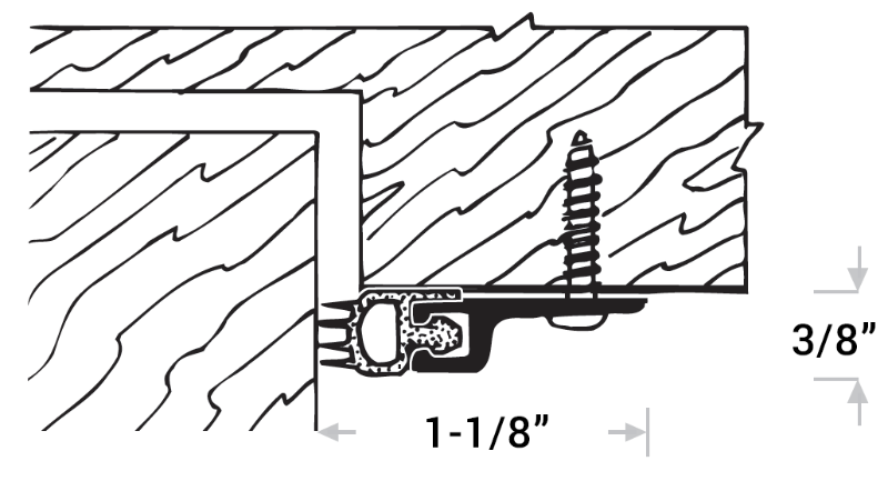 Hollow Bulb w/Fin, Aluminum w/Cold Temp Vinyl Insert Sizing Chart Edmonton