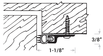 Hollow Bulb w/Fin, Aluminum w/Cold Temp Vinyl Insert Sizing Chart Edmonton