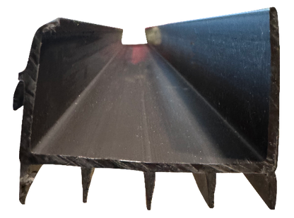 Residential brown 1-34"x36" rubber fin door sweep Edmonton 3