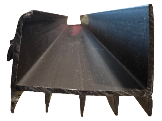 Residential brown 1-34"x36" rubber fin door sweep Edmonton 3