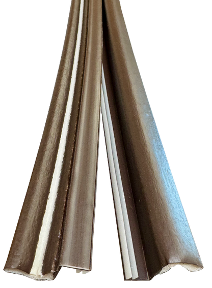 Residential brown single door, kerf weatherstrip Edmonton 1